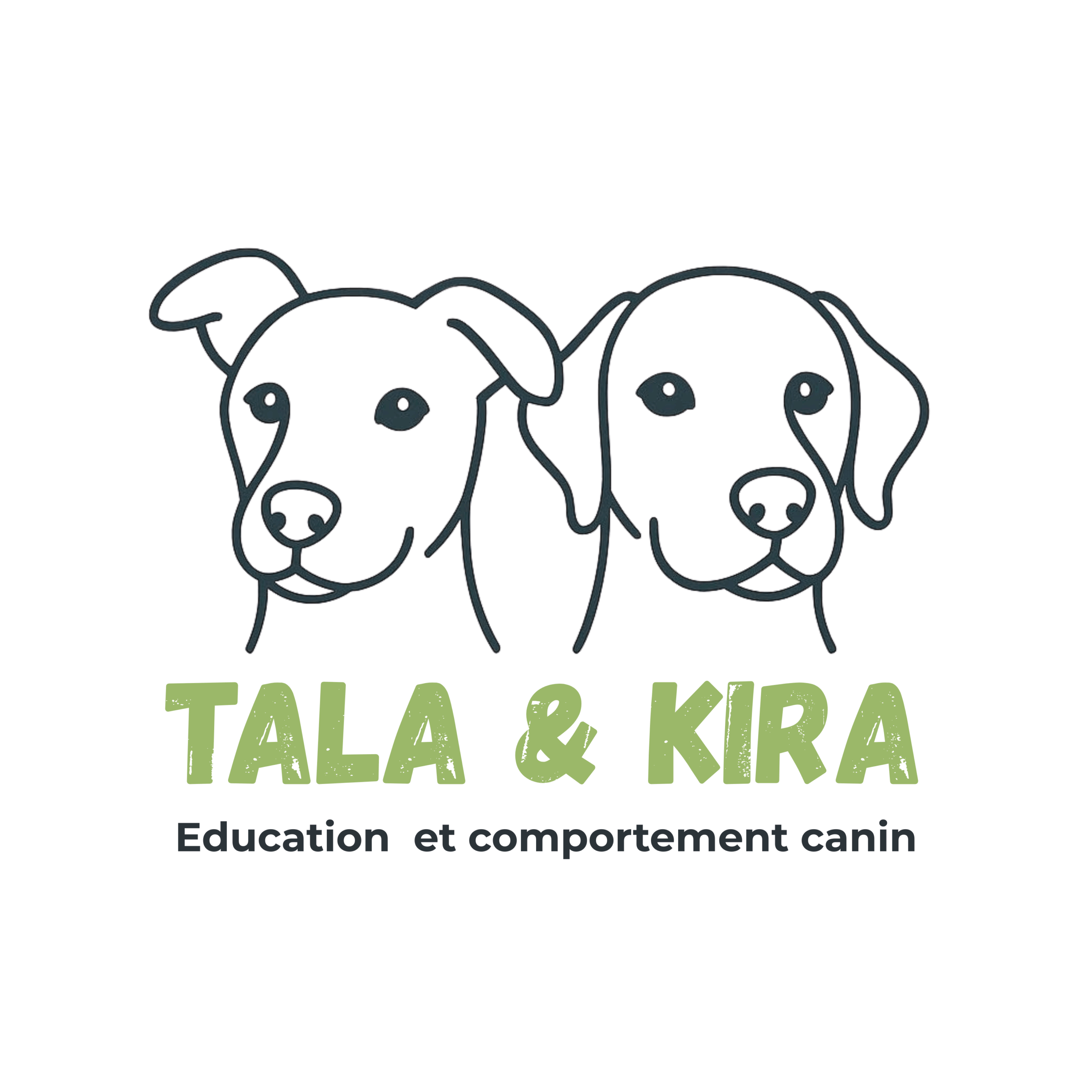 Logo avec écrit vert